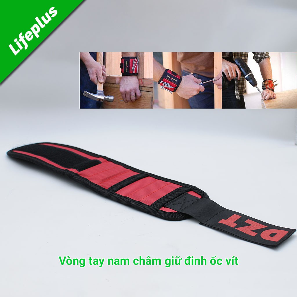 Băng đeo tay nam châm từ tính giữ đinh ốc vít