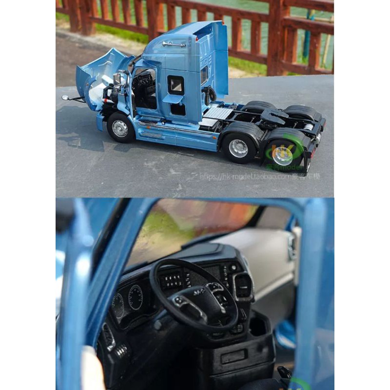 Xe mô hình đầu kéo JAC V7 full kim loại 1:24