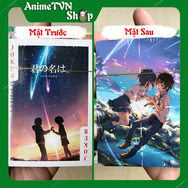 Bài tây 54 lá anime - manga Tổng hợp nhiều mẫu 2 ( Your Name, Ma Đạo Tổ sư, Natsume...)