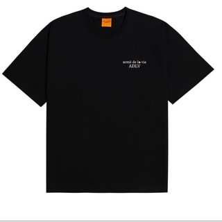 Áo thun cotton ngắn tay in họa tiết chữ ADLV cá tính thời trang cho cả nam và nữ