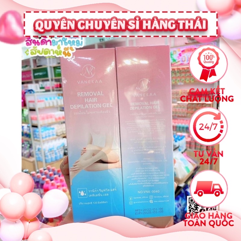 Xịt tẩy lông Vanekaa 120ml thái lan