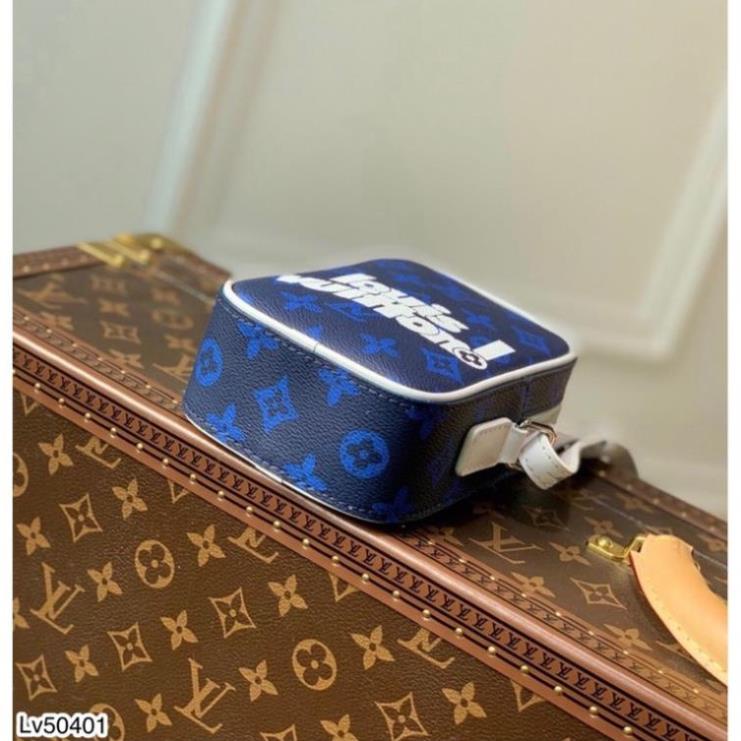 [Sẵn Hàng] Túi da Đeo Chéo Nam LV In Chữ Full Box - Túi da LV SPF Đeo Chéo Full Box