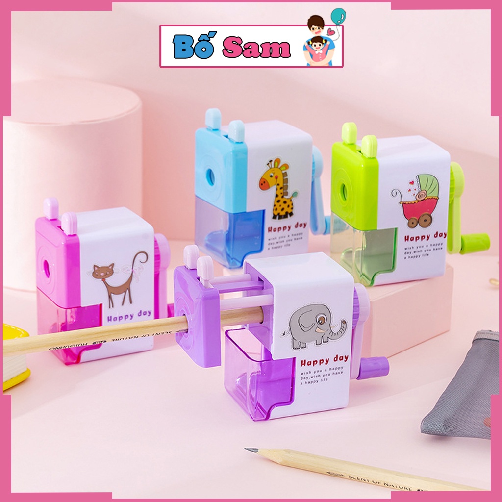 Gọt bút chì có tay quay hình cute dễ thương cao cấp hàng loại 1 Shop Bố Sam