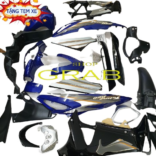 Bộ dàn áo xe FUTURE NEO nhựa ABS màu Xanh Tím Than - -SPG-DGFuNeo