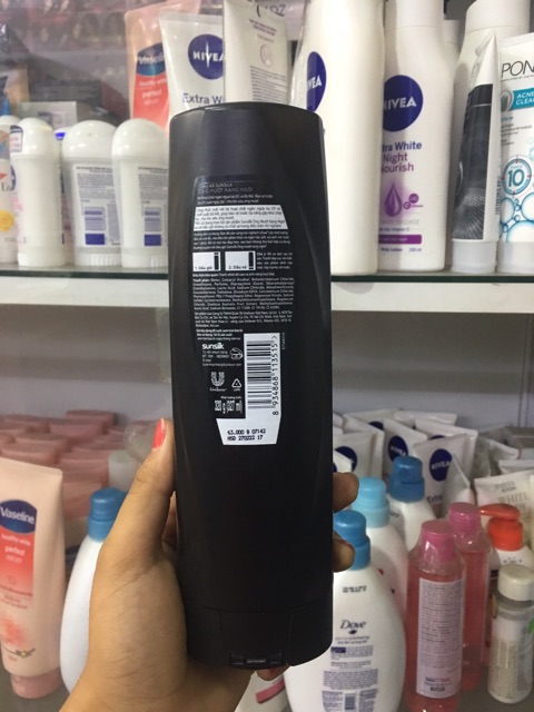 Dầu Gội Sunsilk ống mượt rạng ngời 320ml (đen)