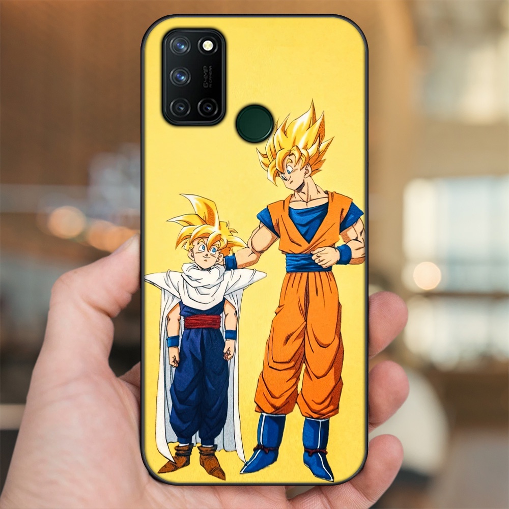 Ốp lưng Realme C17, 7i viền đen in hình Gohan Dragon Ball