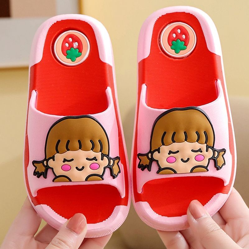 Dép Đi Trong Nhà Đế Mềm Chống Trượt Họa Tiết Hoạt Hình Thời Trang Mùa Hè Cho Bé Gái