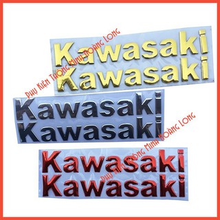 [HOT TREND] Tem Chữ Nổi KAWASAKI Dán Trang Trí Xe