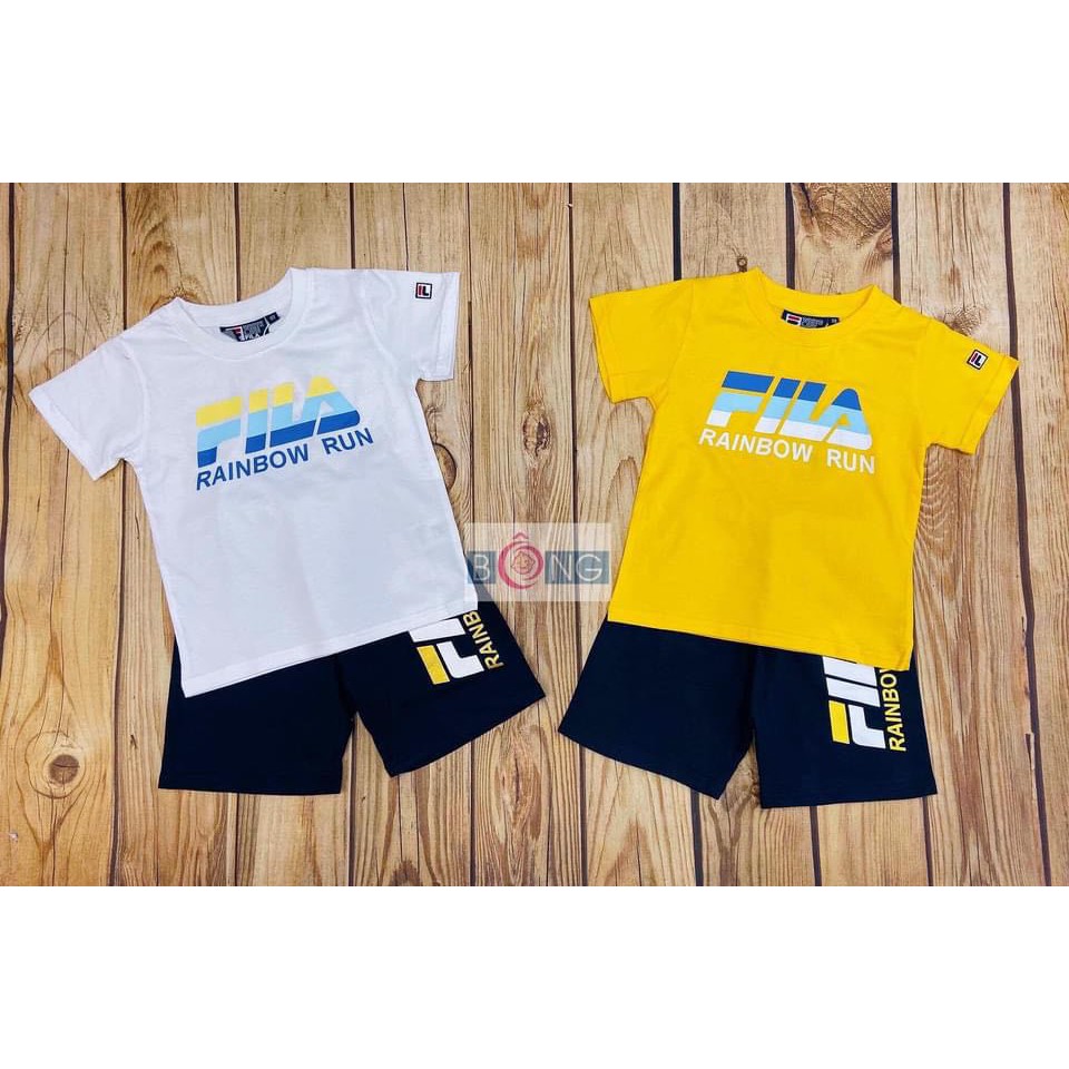Bộ cotton Fila bé trai