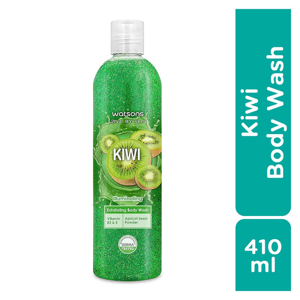 Sữa Tắm Làm Sạch Tế Bào Da Watsons Kiwi Exfoliating Chiết Xuất Từ Kiwi 410ml