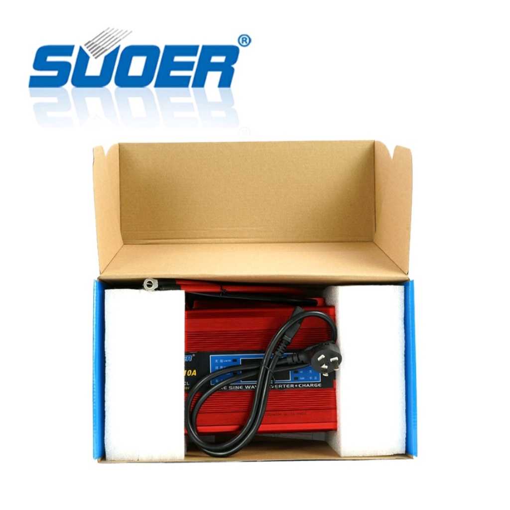 Bộ đổi điện 1000W Sin Chuẩn 12V sang 220V có sạc 10A - FPC-1000CL