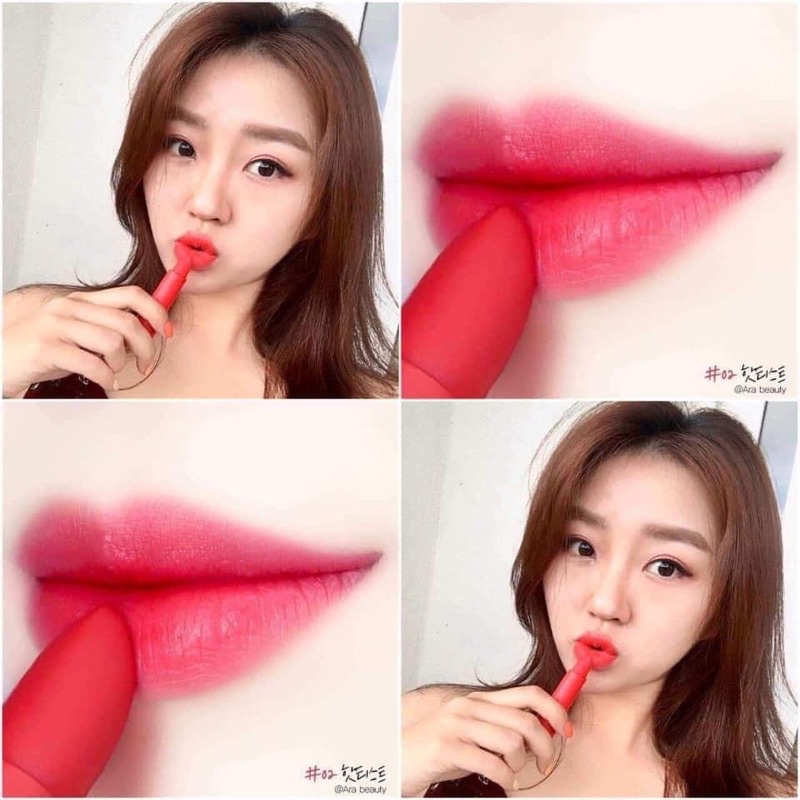 Son Thỏi Clio Rouge Heel Velvet 001 002