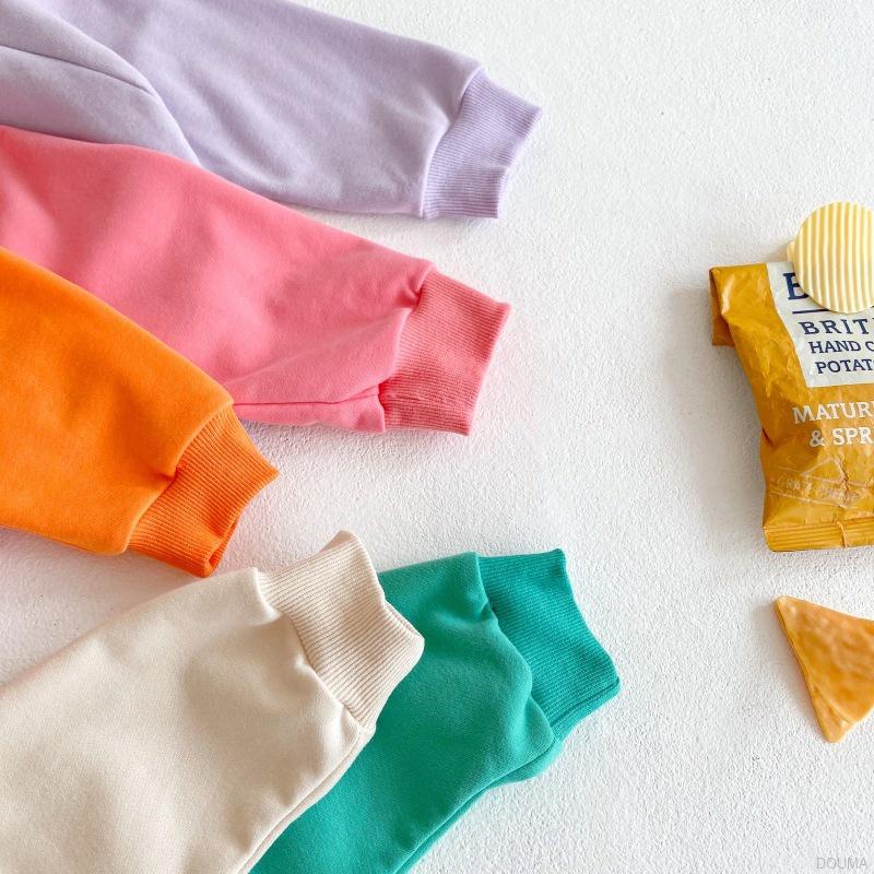 Áo thun cotton tay dài in hình hoạt hình dễ thương cho bé gái