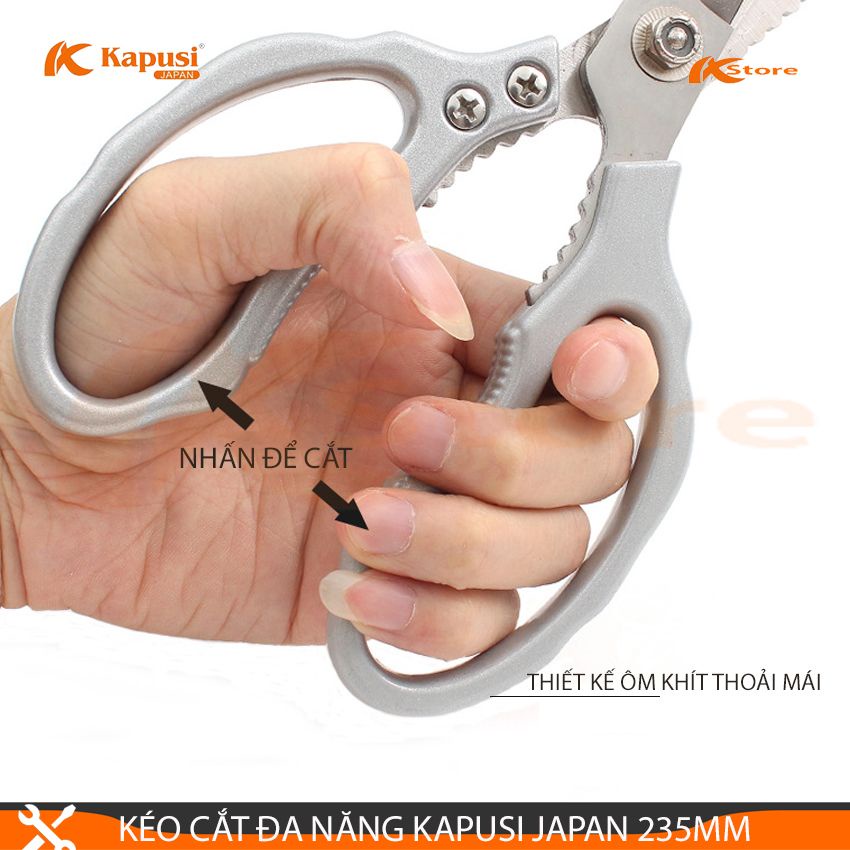 KÉO CẮT ĐA NĂNG NĂNG KAPUSI JAPAN 235MM TIÊU CHUẨN NHẬT BẢN