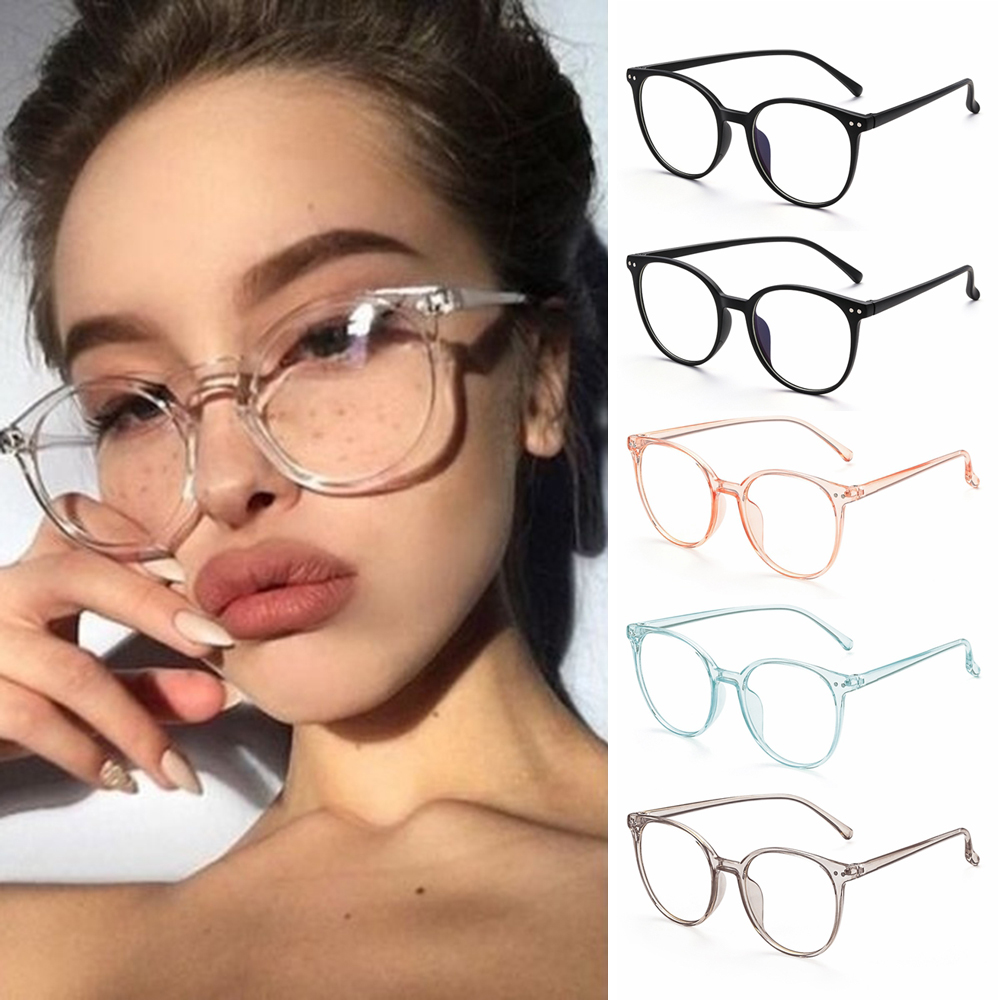 Mắt kính gọng tròn chống tia sáng xanh thiết kế thời trang