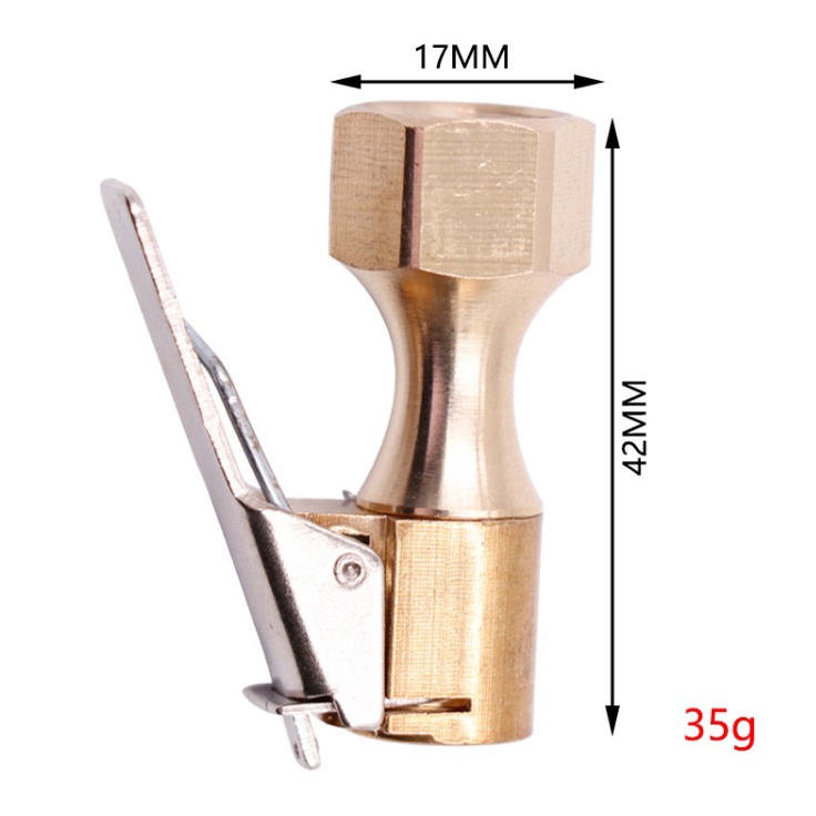 Đầu bơm lốp 8mm , Kẹp Đồng Thau, Kẹp van lốp, Kẹp Van Máy Bơm Không Khí, Đầu Nối Van Lốp Xe Hơi, Xe Máy