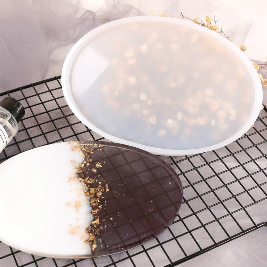 Khuôn Silicone Hình Oval Làm Trang Sức Thủ Công