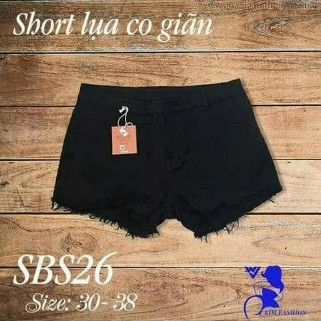 55-95ky short jean lụa bigsize (size30-38)