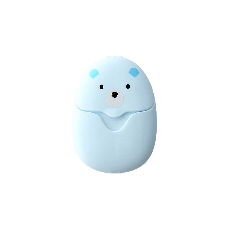 [Hàng mới về] Hộp 50 giấy xà phòng giấy nhỏ gọn dùng một lần đa năng