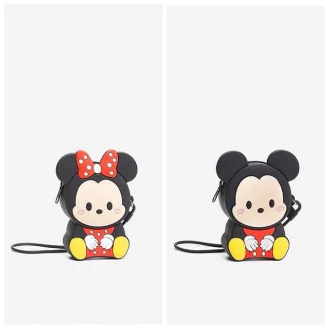 Túi chuột Mickey silicon sz mini Zara dư xịn cho bé trai và bé gái ( có dây đeo )