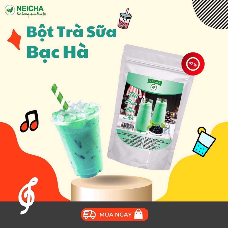Bột trà sữa pha sẵn Neicha 1kg các vị /