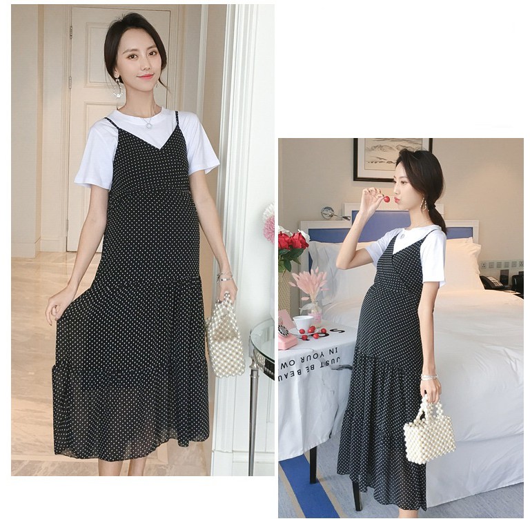 Váy Bầu Đầm Bầu Xinh 2 Dây A1462