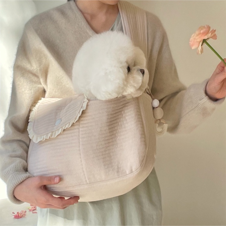 Túi đeo chéo vải canvas sức chứa lớn dễ thương cho thú cưng