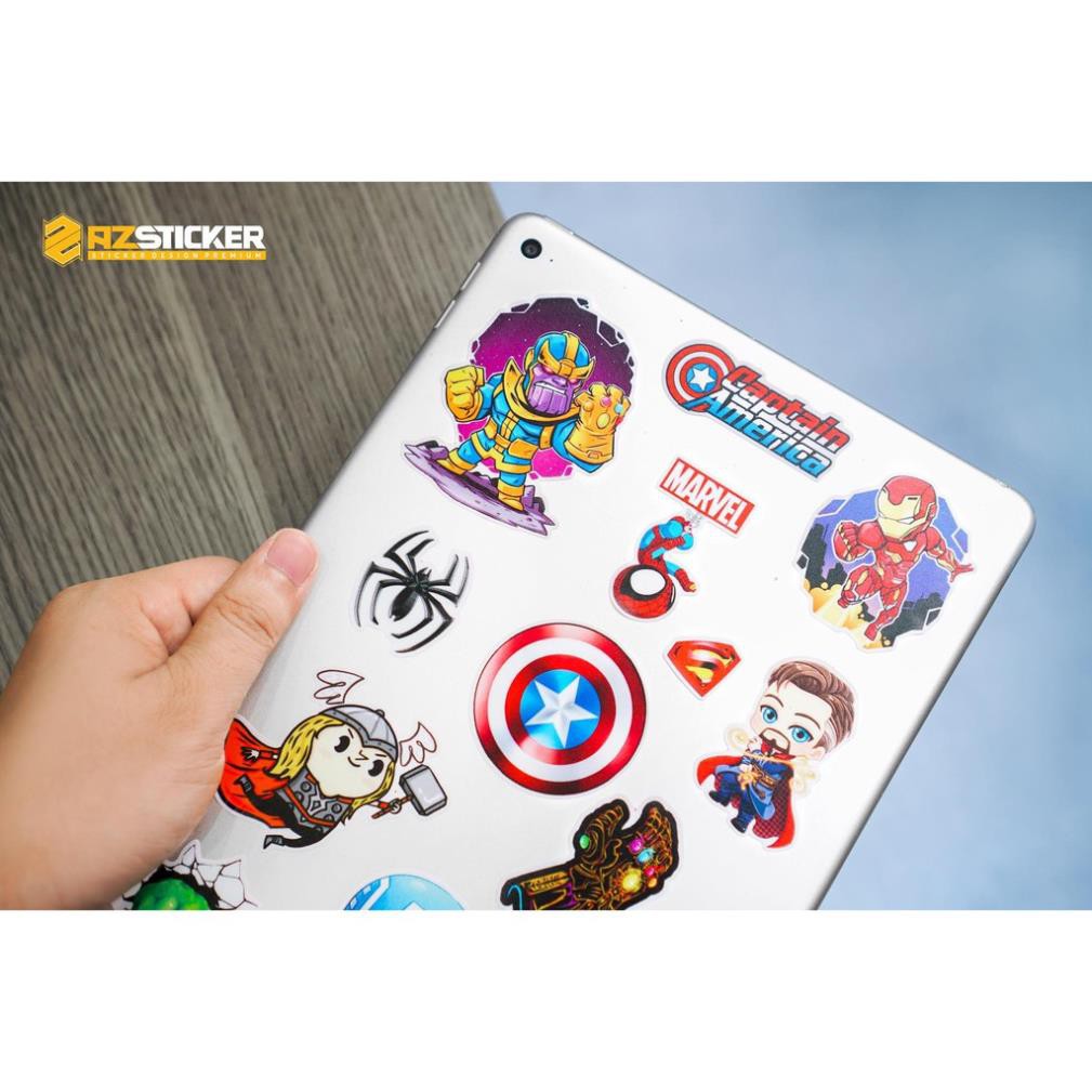 [Set 50+] Sticker  Marvel Chipi | Dán Nón Bảo Hiêm, Điện Thoại, Laptop, Bình Nước...Chống Nước, Chống Bay Màu