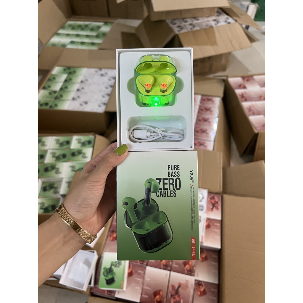 Tai nghe bluetooth không dây YX06 bản 5.1 mới nhất âm thanh trong bass tốt pin khoẻ Bảo hành 3 tháng đổi mới