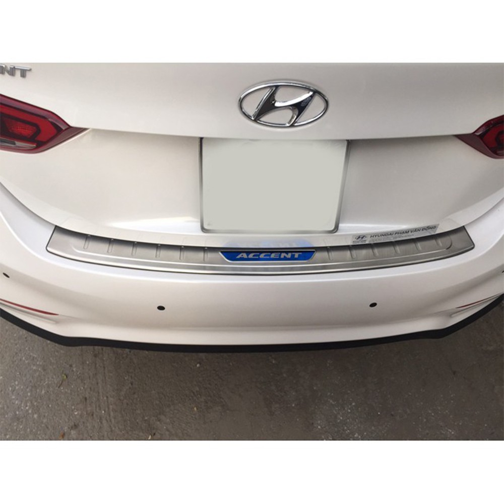 Nẹp, ốp chống trày cốp INOX xe ô tô hyundai accent đời 2019-2021