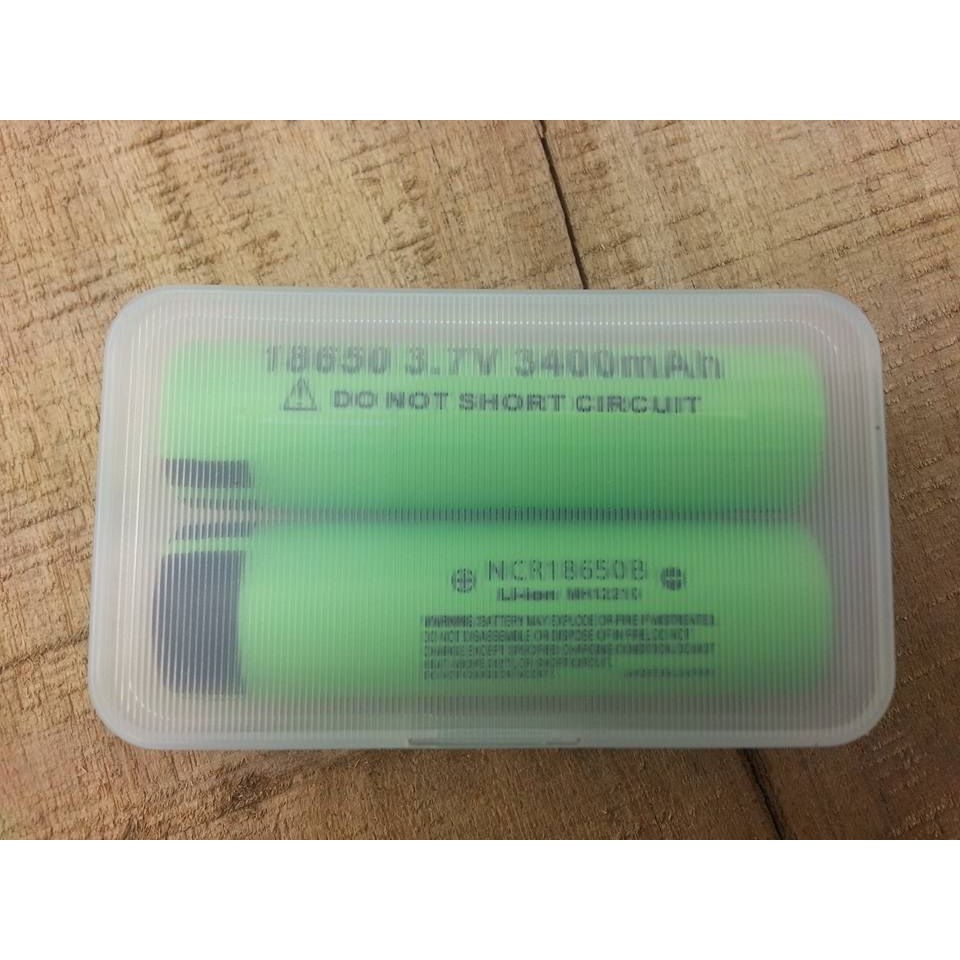 (1 Viên) Pin sạc Panasonic (xanh lá) - NCR18650B - Lion - 3400 mAh - 6.7A (Ngắn - Mỏng)