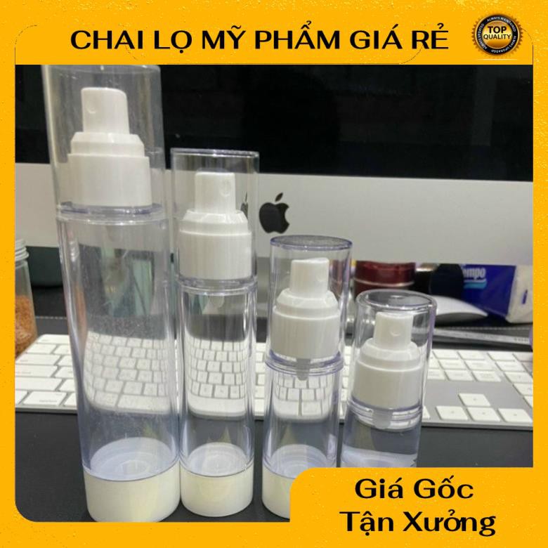 Chai Chiết Mĩ Phẩm ❤ RẺ VÔ ĐỊCH ❤ Chai nhựa hút chân không xịt phun sương 15ml,30ml,50ml chiết mỹ phẩm .