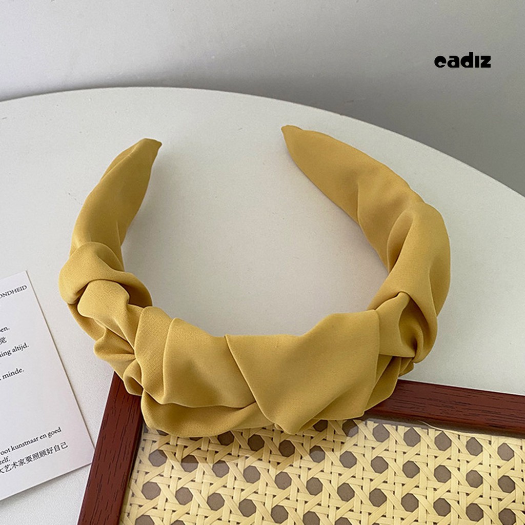 Băng Đô Cài Tóc Màu Trơn Cho Nữ