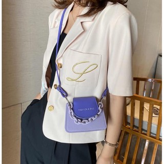 Túi đeo chéo nữ mini phối màu Fashion & Bag