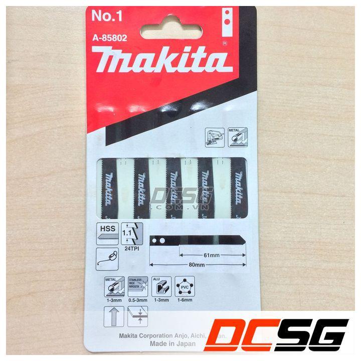 Lưỡi cưa lọng cắt sắt chuôi có lỗ Makita No.1 A-85802 (1 lưỡi)