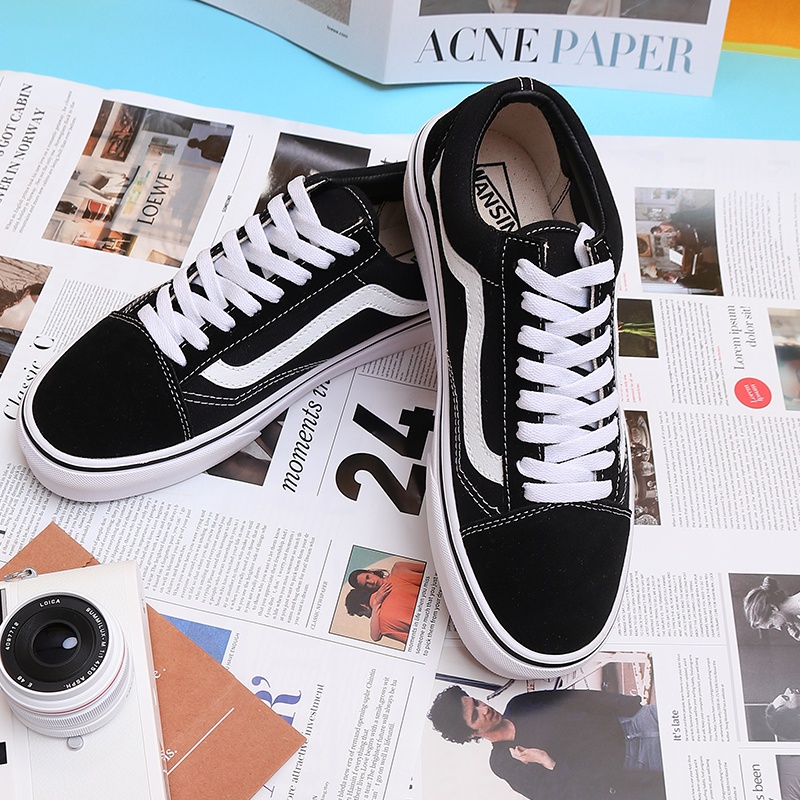 GIÀY 𝐕𝐀𝐍𝐒 VAULT OLD SKOOL MÀU ĐEN Giày thể thao nam nữ 2022 [ Full box bill ]