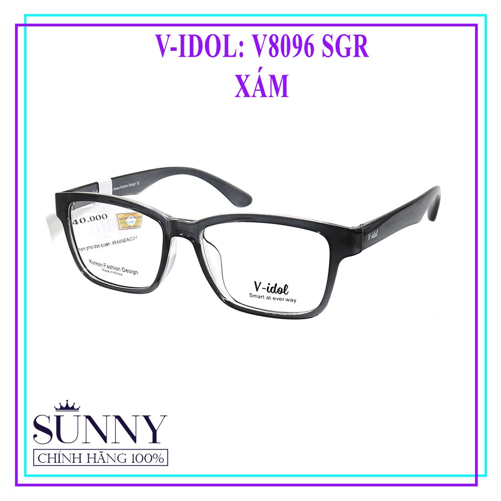 Gọng kính chính hãng V-idol V8096 màu sắc thời trang, thiết kế dễ đeo bảo vệ mắt