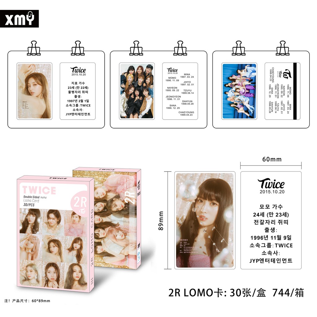 [MUA1 TẶNG1] 20 mẫu lomo card 30 ảnh Twice siêu nét 1080 HD