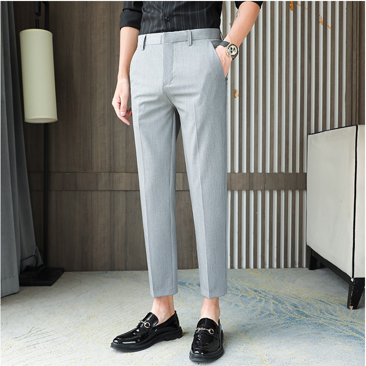 Quần âu nam hàn quốc dáng baggy suông,Quần âu nam hàn quốc HÀNG CAO CẤP vải chống nhăn không xù