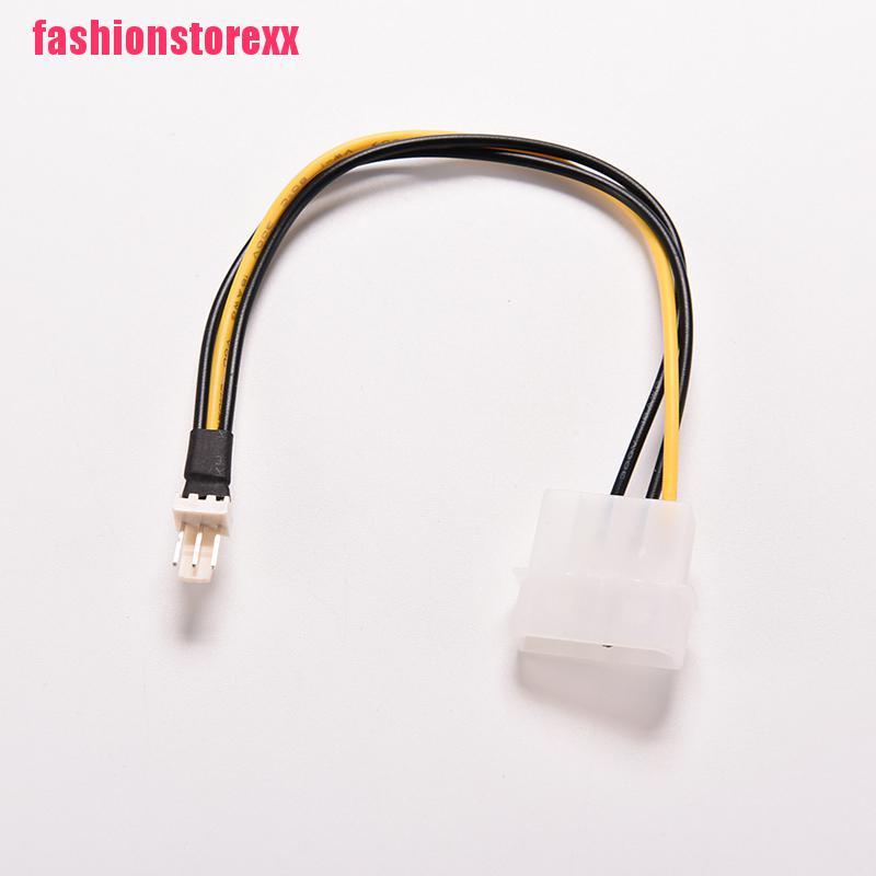 1 cáp chuyển đổi đầu 4 chân IDE sang 3 chân CPU kết nối nguồn quạt vỏ máy 20cm cáp đầu đôi 4 chân IDE sang 3 chânCPU FA