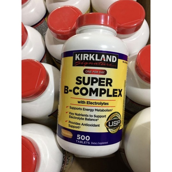 [Date 4/2024] Viên tổng hợp Kirkland Super B-Complex 500 viên