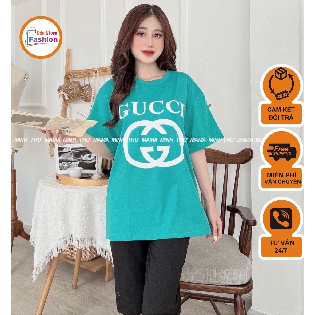 Bộ bầu mặc nhà - chất liệu cotton - kiểu mới thời trang ( bộ lửng GUCI )