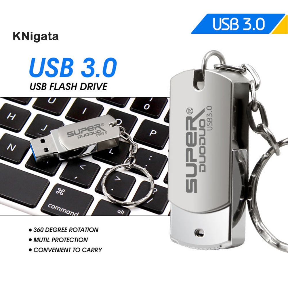 Ổ Đĩa Usb 3.0 4 / 8 / 16 / 32 / 64gb Bằng Kim Loại Có Móc Khóa | BigBuy360 - bigbuy360.vn