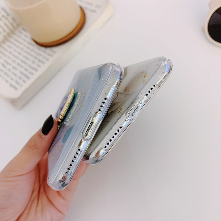 [Có Đỡ Lưng] Ốp Lưng iPhone 7/8/7Plus/8Plus/X/XS/XSMAX/11/11Pro/11ProMax Họa Tiết Đá Cẩm Thạch - Mã TZAC268