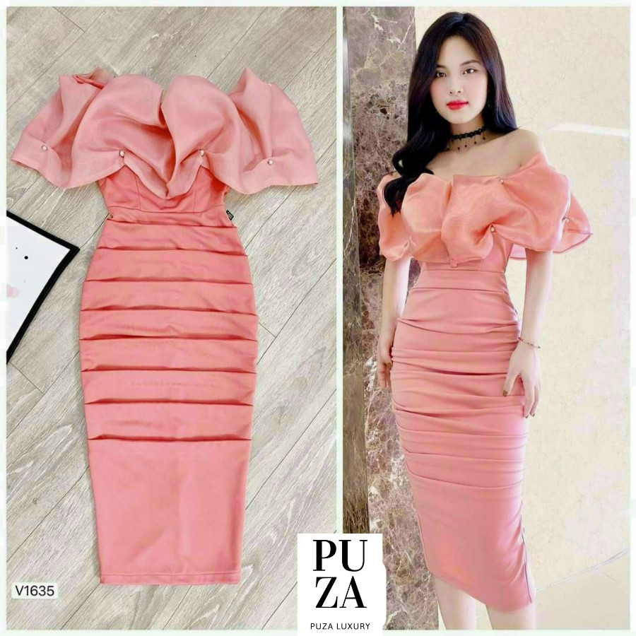 Váy Thiết Kế Form ôm Body Dự Tiệc , váy dự tiệc sang chảnh với 3 màu xinh xắn - Puza | BigBuy360 - bigbuy360.vn