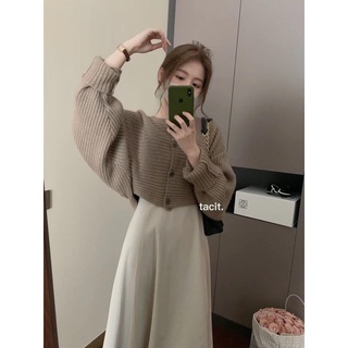 set áo váy thu đông hàng qc