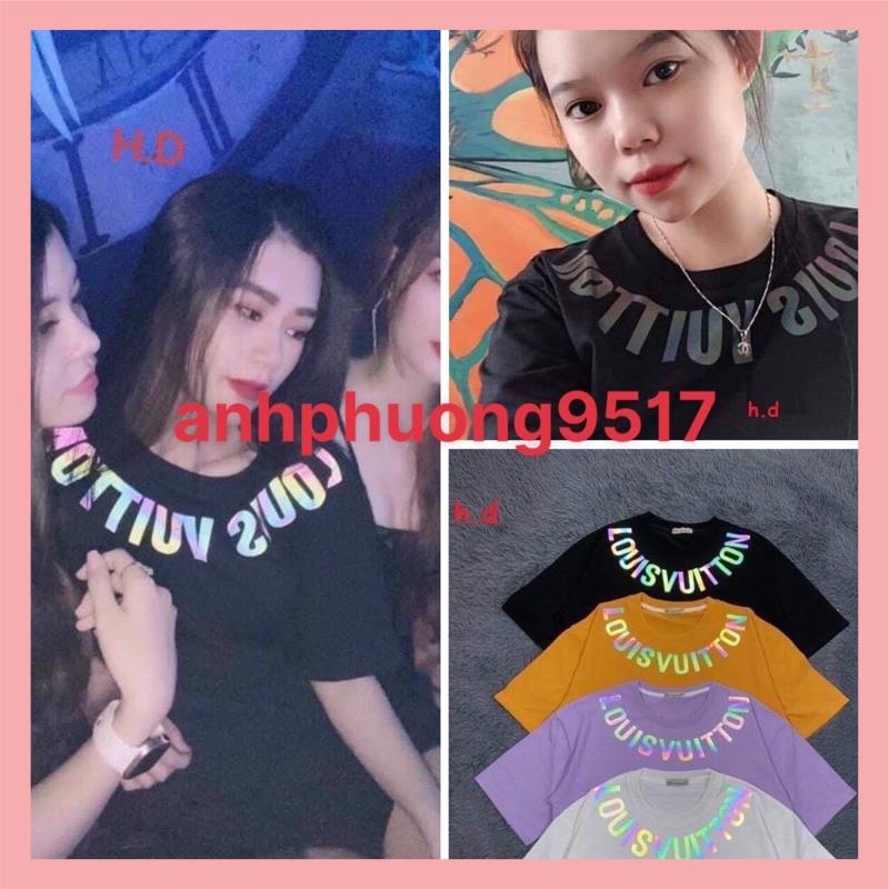 Áo phông lovuis vòng cổ phản quang💘Chất cotton mềm mịn💘Form thụng tay lỡ💘kiểu dáng unisex