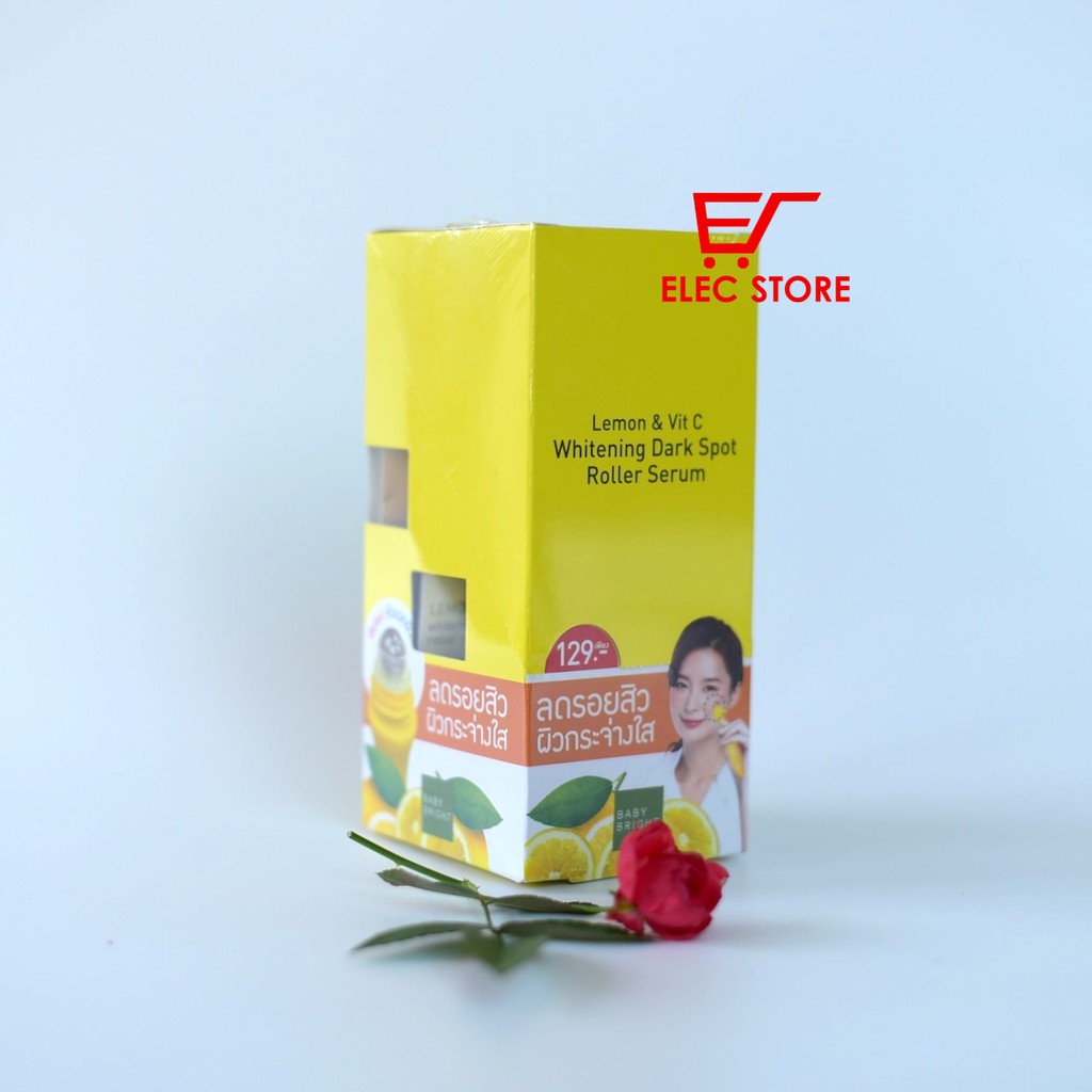 Thanh lăn Serum hỗ trợ giảm mụn sáng da giảm thâm Lemon Vit C Thái Lan