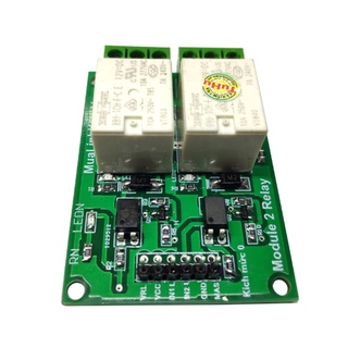 Module relay 12v 2 kênh 10a cách ly quang