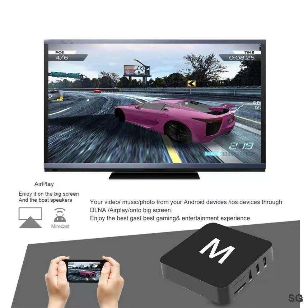 Hộp Thông Minh S905w HD set top box 4K 2.4G 8Gb / 128ggb WiFi Android 10.1 Và Phụ Kiện